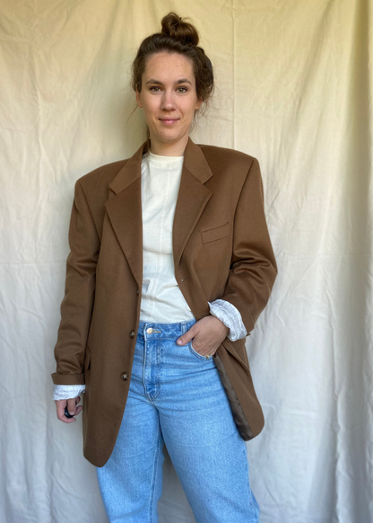Wol & cashmier blazer - maat L/XL