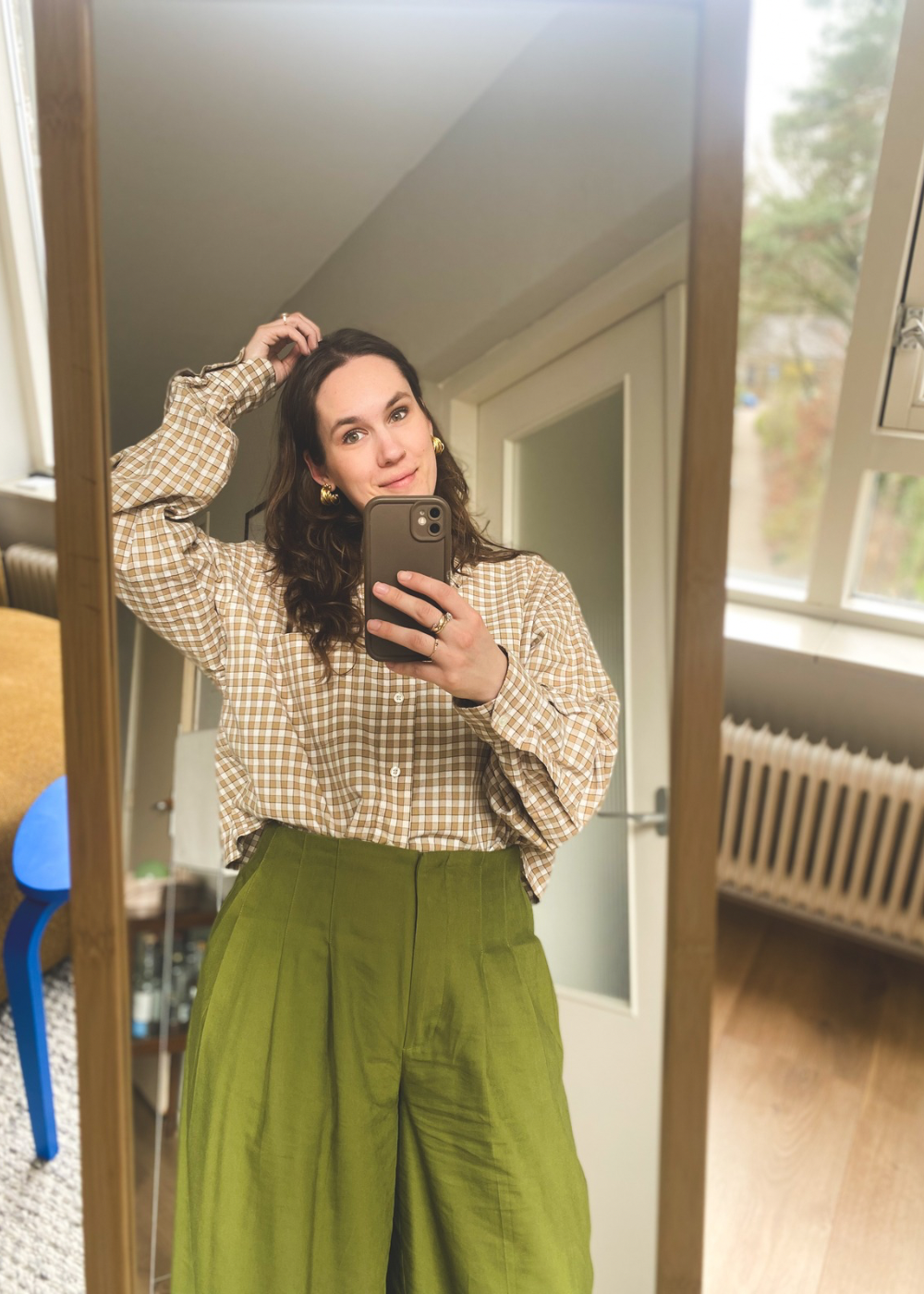 Remade - bruine blouse - l/xl