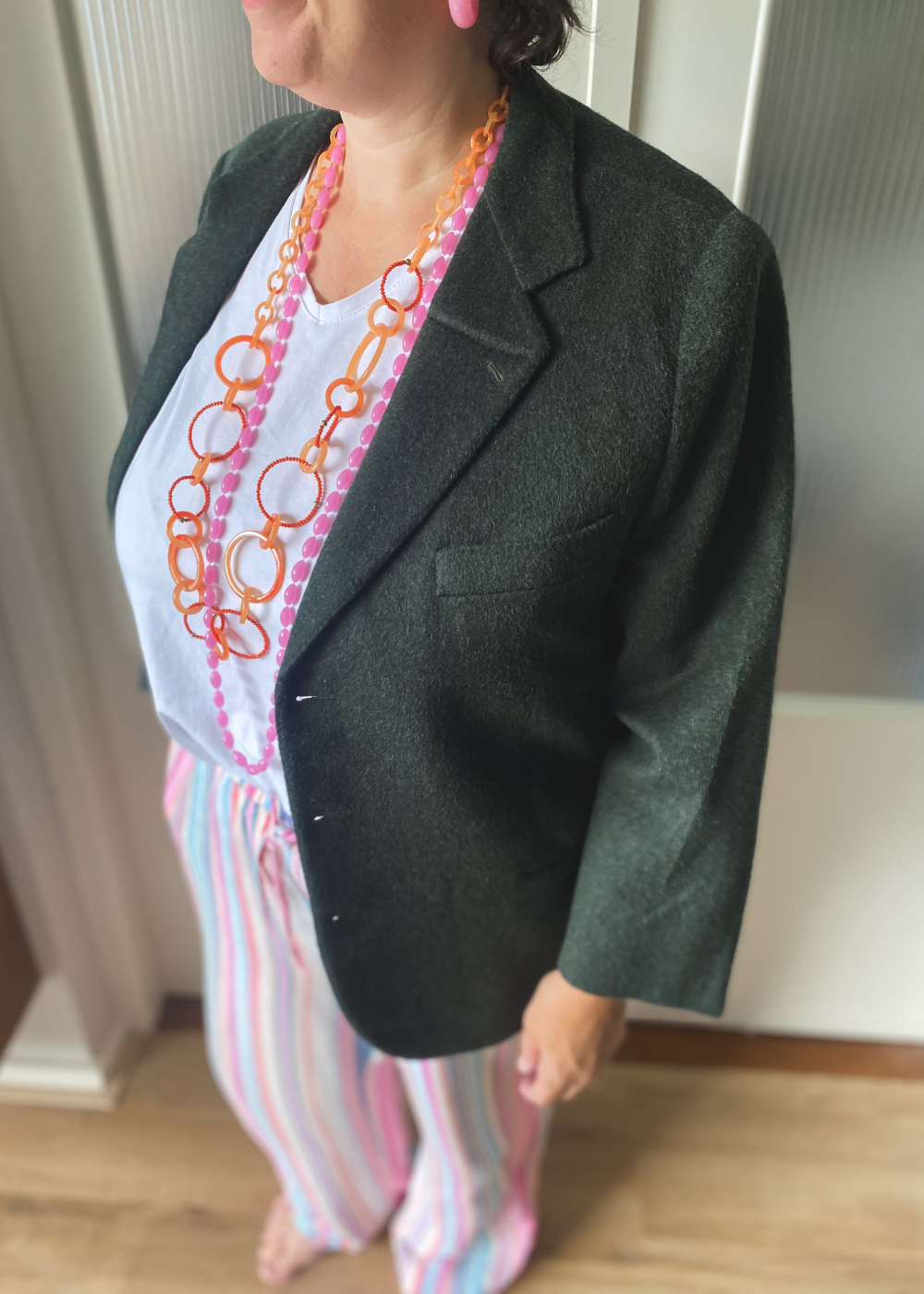 Donkergroene blazer - maat L/XL/XXL