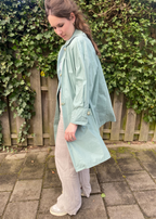 Mintgroene trenchcoat - maat L/XL