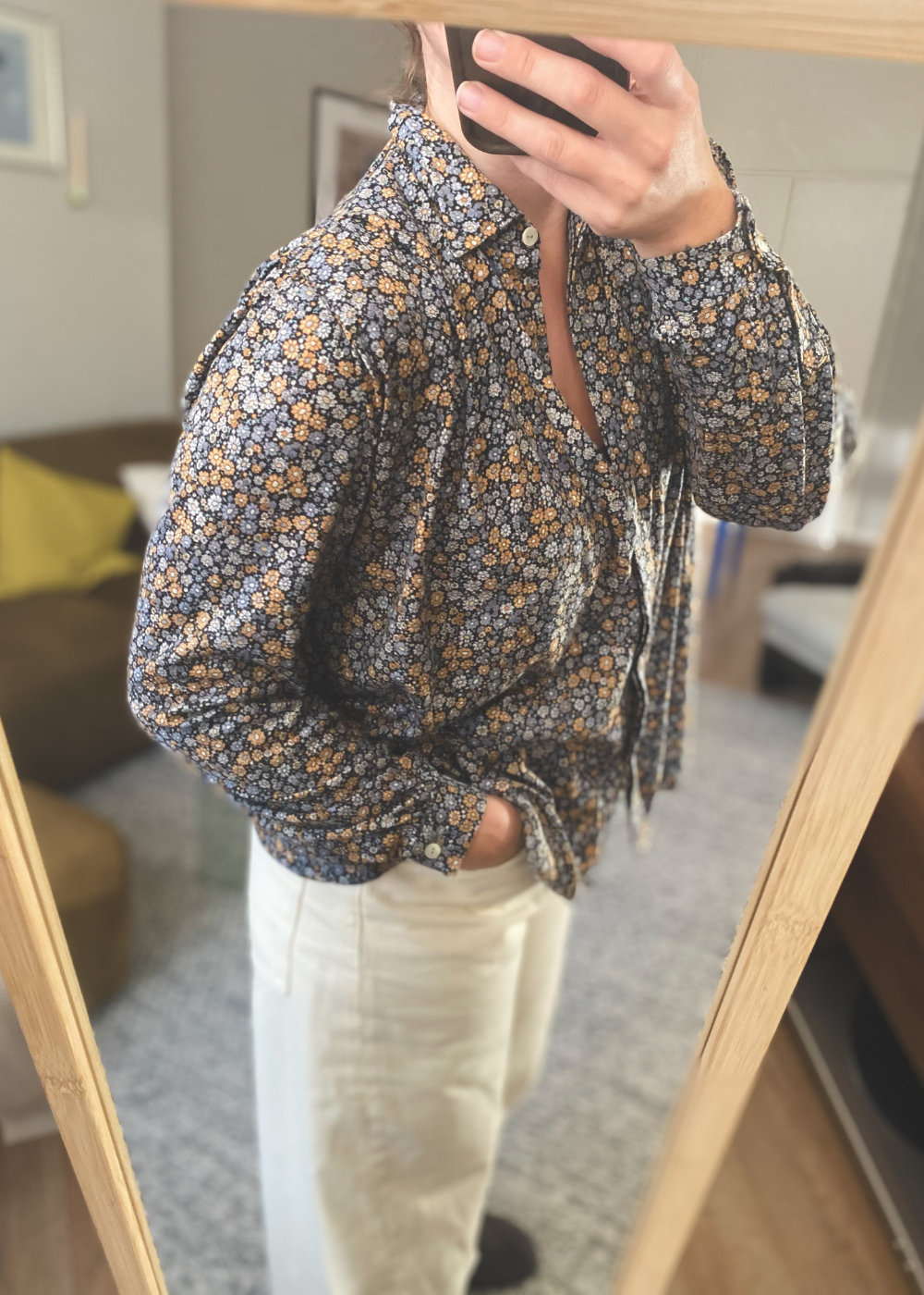 Bloemen blouse - maat XS/S