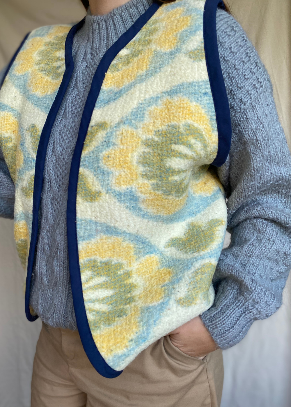 Wollen gilet - maat M tot XL