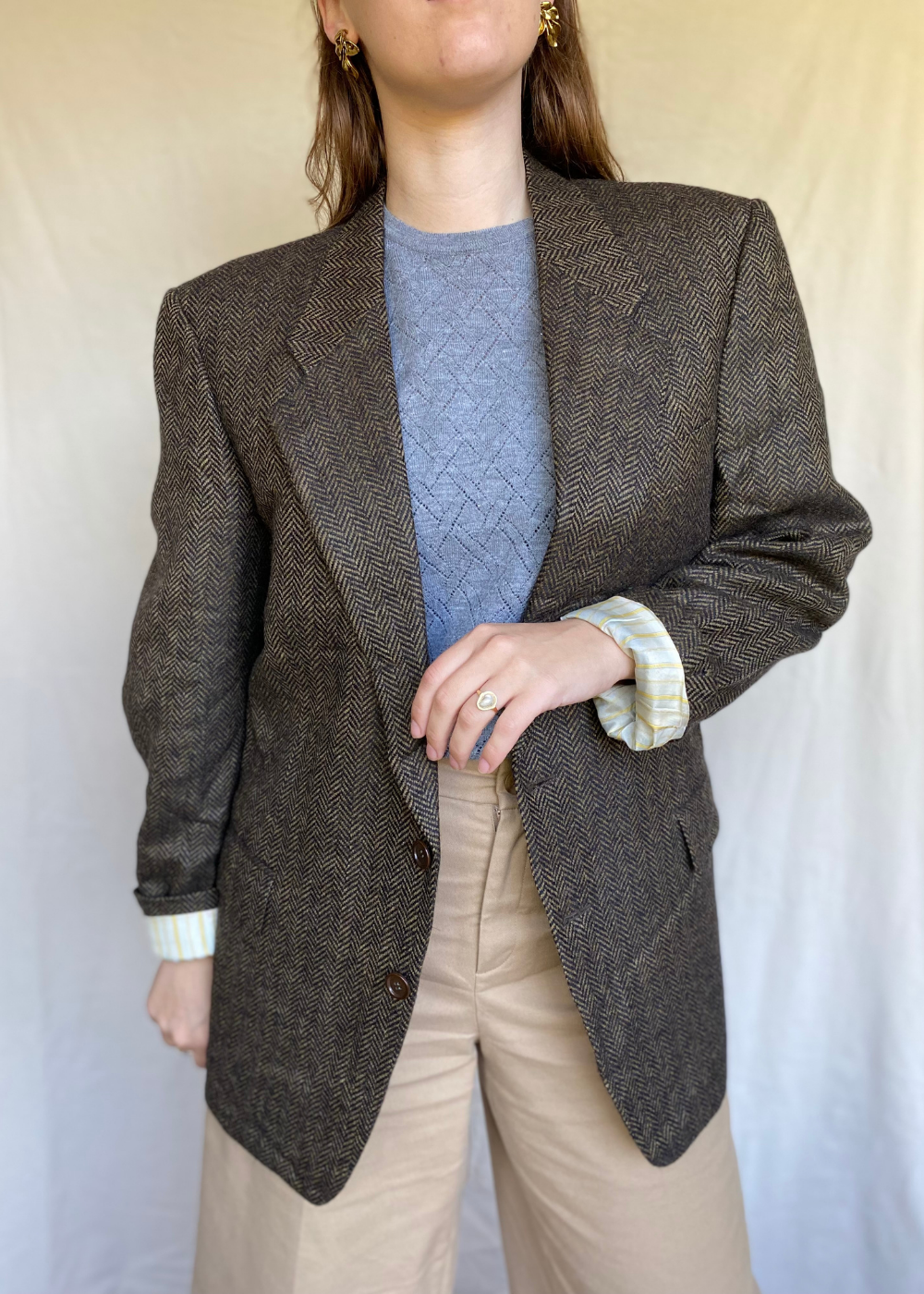 Wollen blazer - maat L/XL