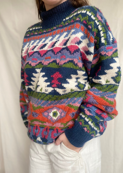 100% shetland wollen trui - maat L/XL