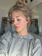 Mintgroene katoenen blouse - maat XS/S