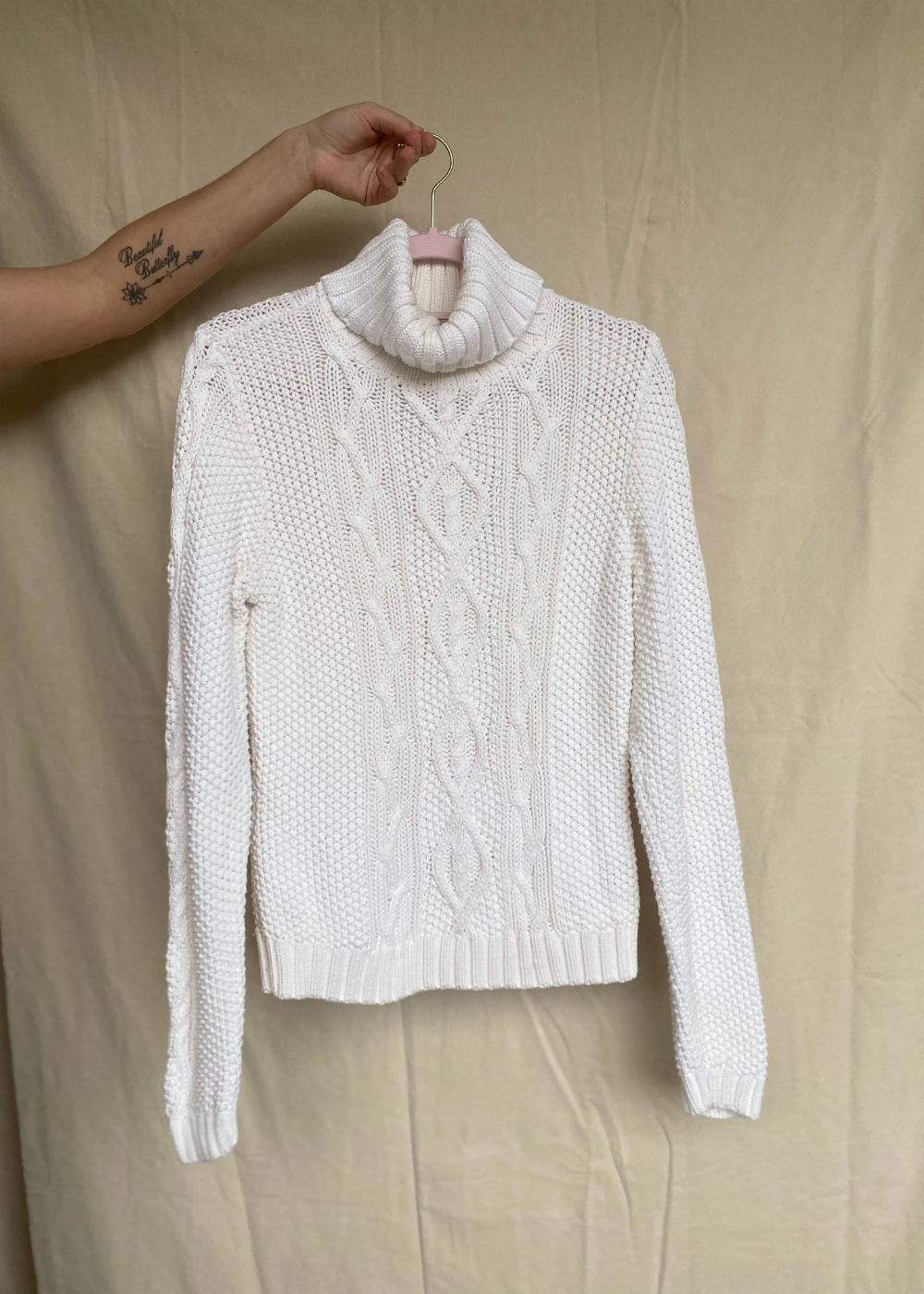 Vintage Ralph Lauren kabeltrui - maat S/M