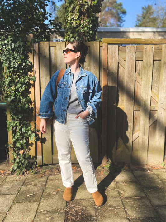 Tijdloze denim jacket - maat M/L/XL