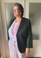 Donkergroene blazer - maat L/XL/XXL
