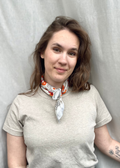 Vintage dames sjaal met beige print