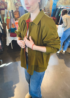 Mosgroene tussenjas - maat L/XL