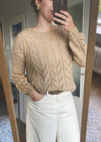 Bruin/beige trui - maat S/M