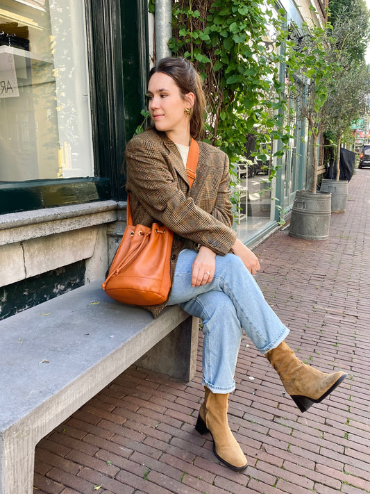 Lichtbruine bucket bag