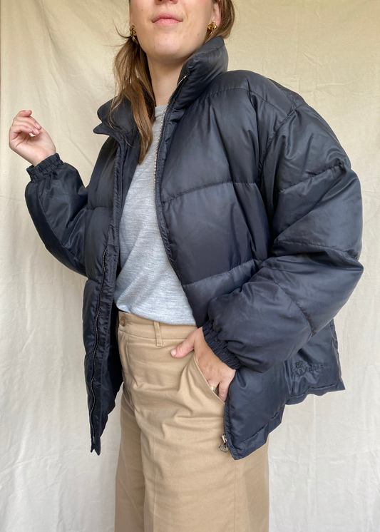 Zwarte pufferjacket - maat M/L