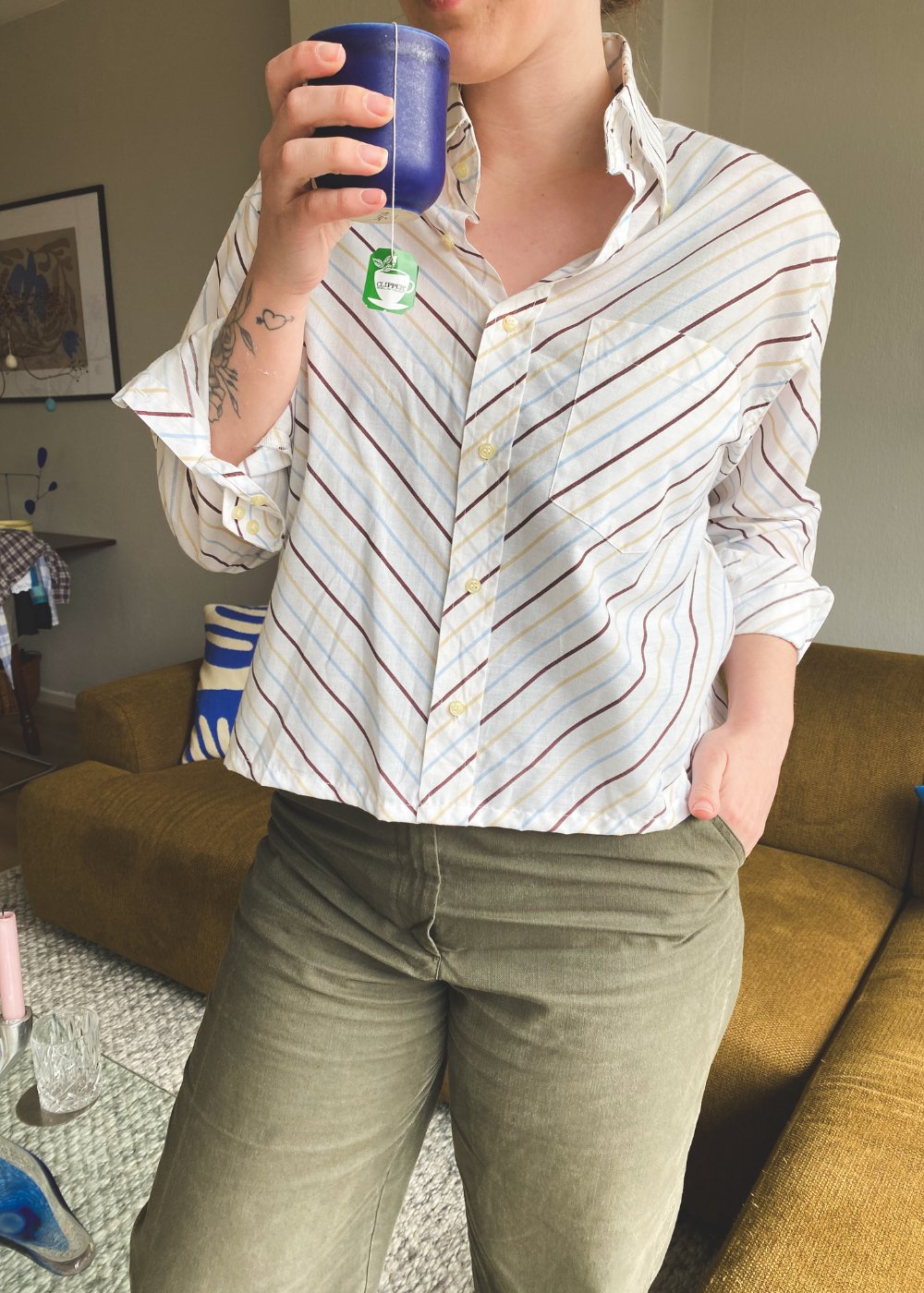 Remade blouse - maat M/L