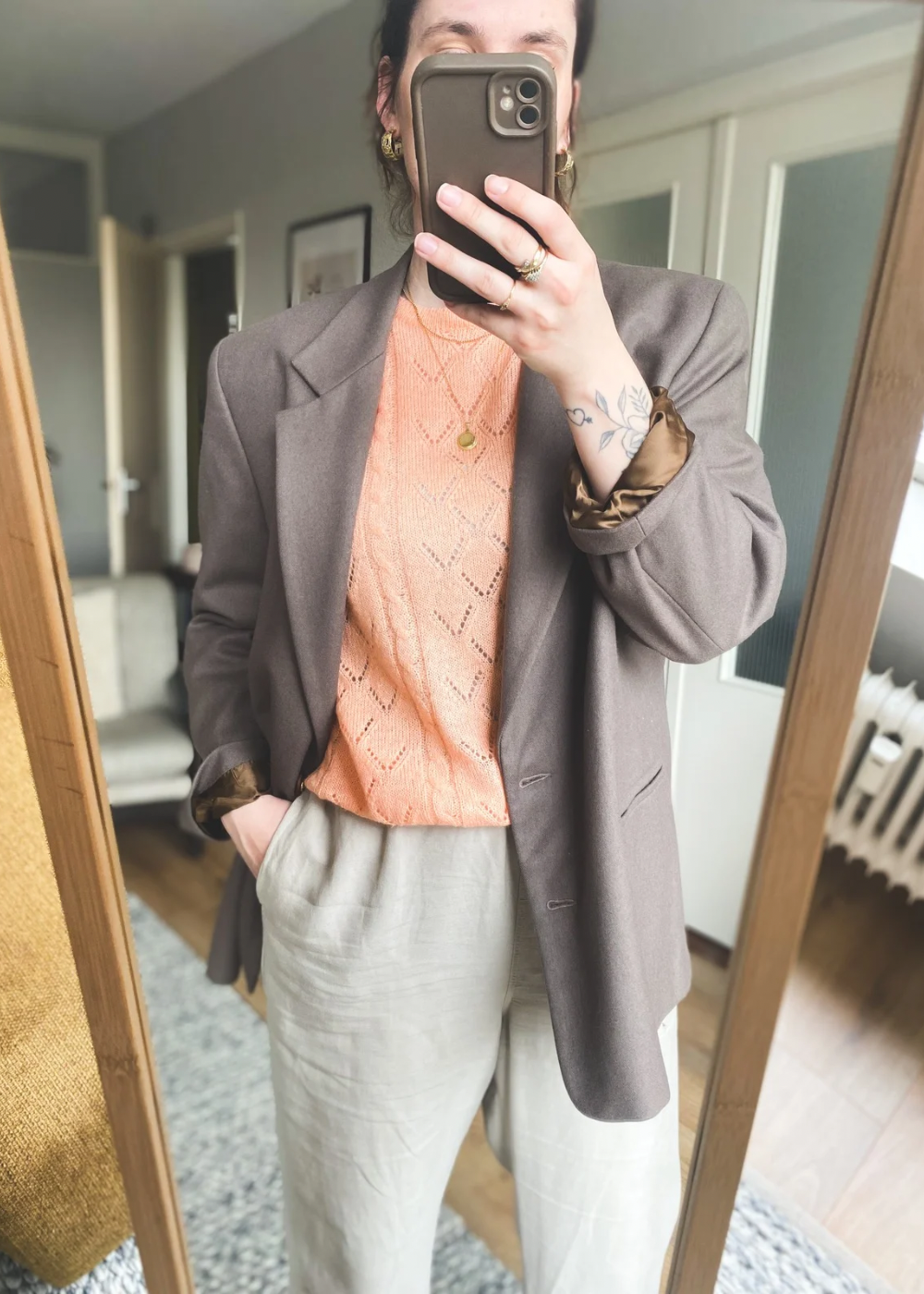 Cashmere blazer - maat L/XL