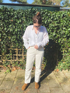 Linnen blouse - maat L/XL