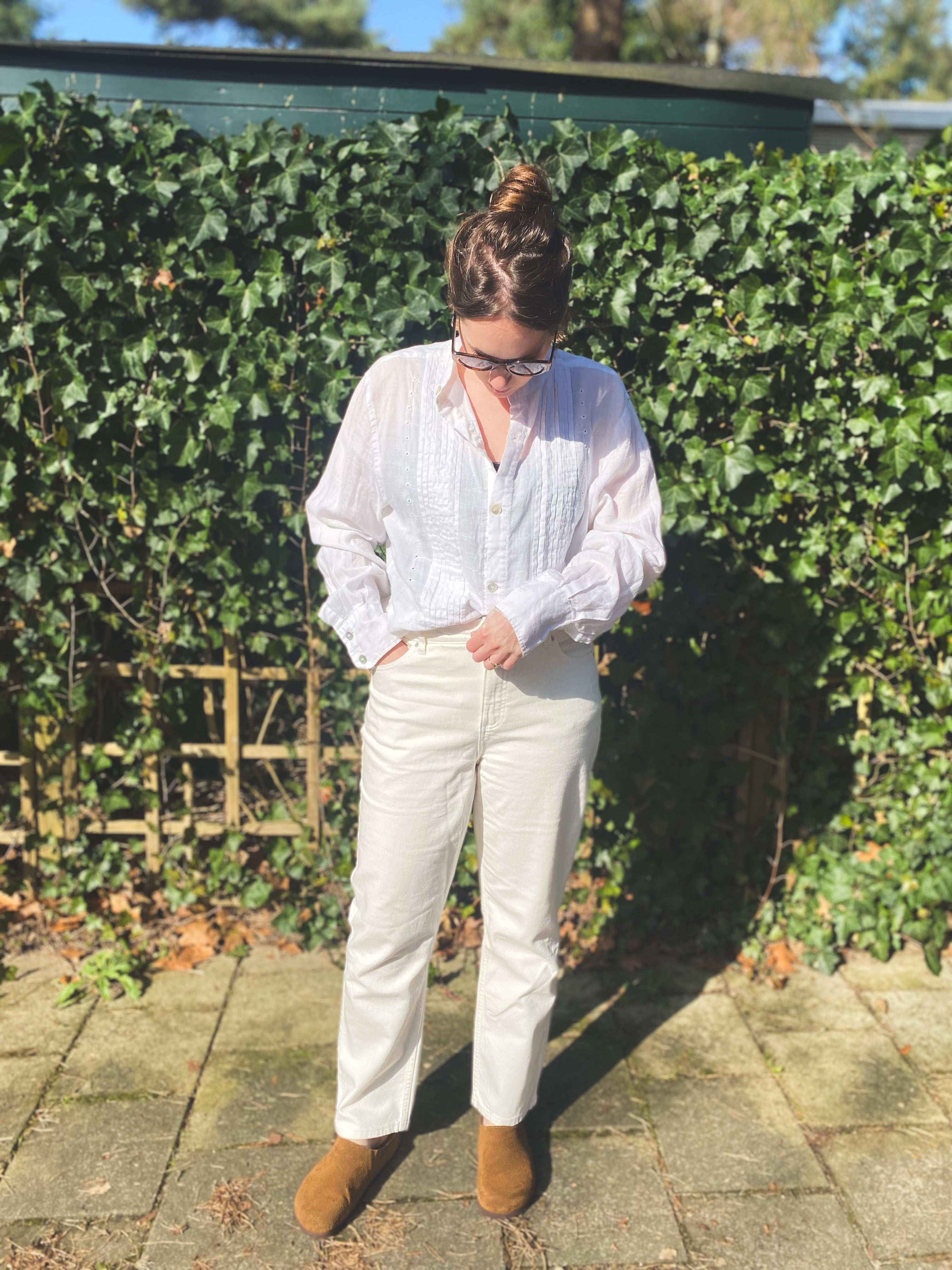 Linnen blouse - maat L/XL