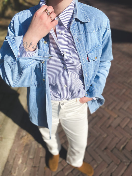 Lichte spijkerblouse - maat L/XL