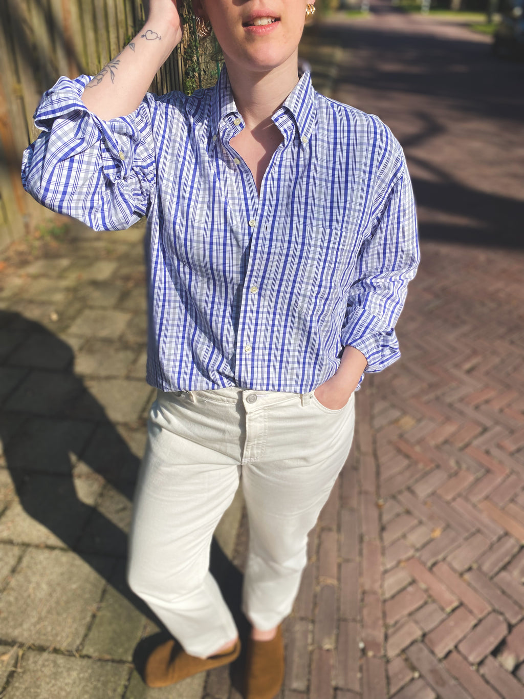 Zacht katoenen blouse - maat L/XL