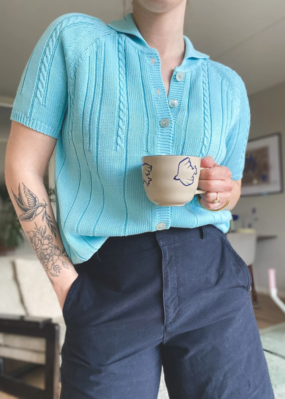 100% katoenen polo top - maat L