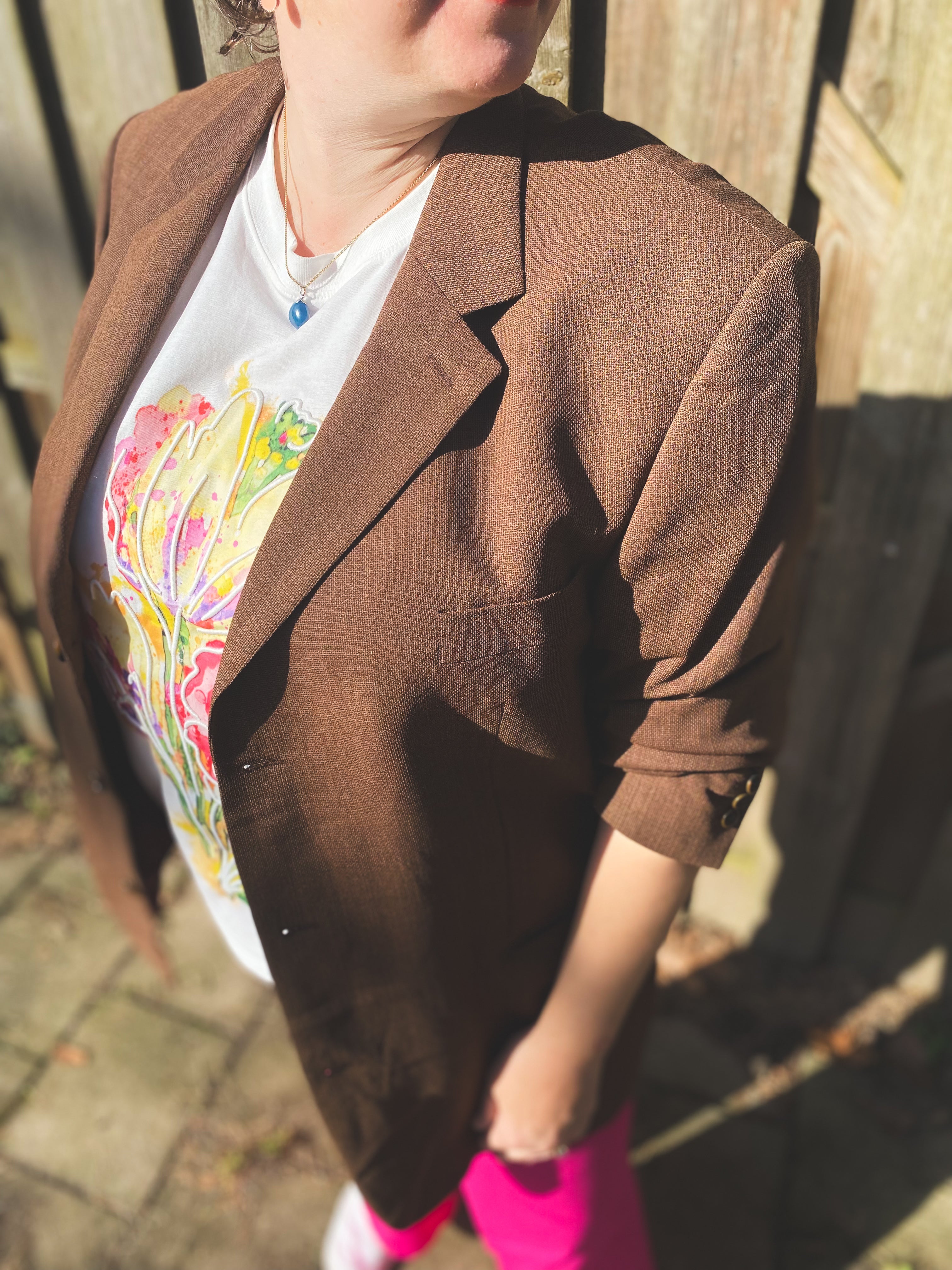 Bruine blazer - maat L/XL