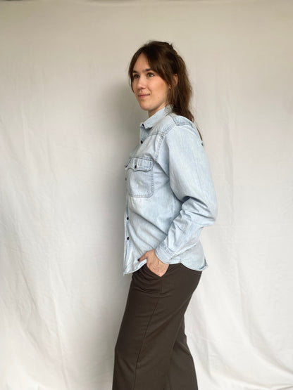 Licht denim blouse - m/l