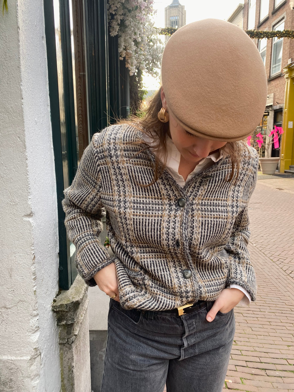 Ruitjes print vest - maat M/L