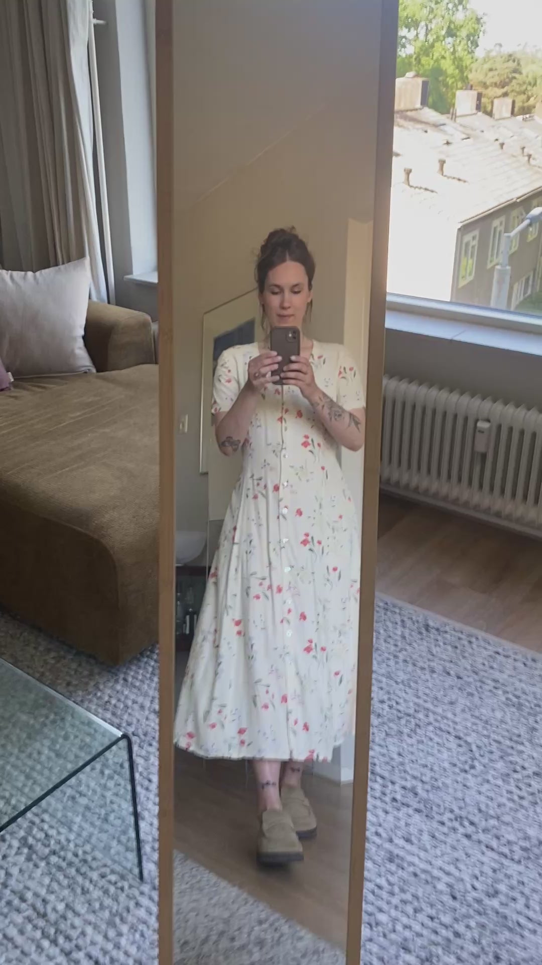 (wedding guest) bloemen jurk - maat L