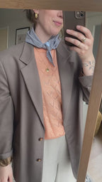 Zalmroze longsleeve top - maat M/L