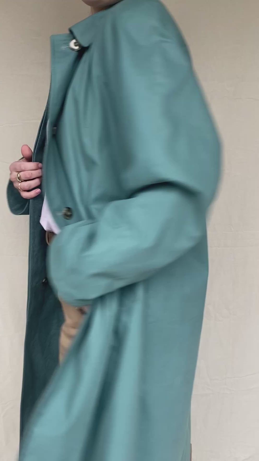 Dubbelzijde trenchcoat - maat M/L