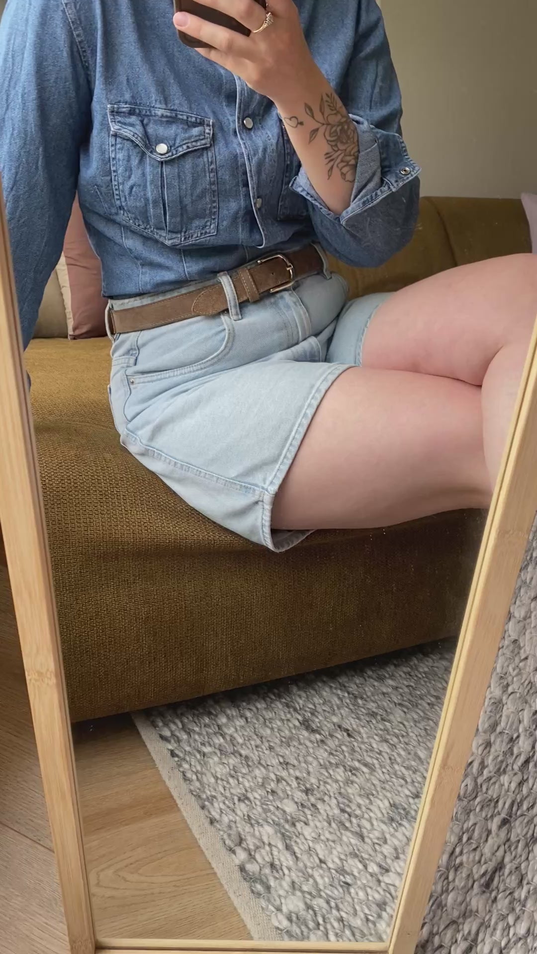 Spijker blouse - maat S/M