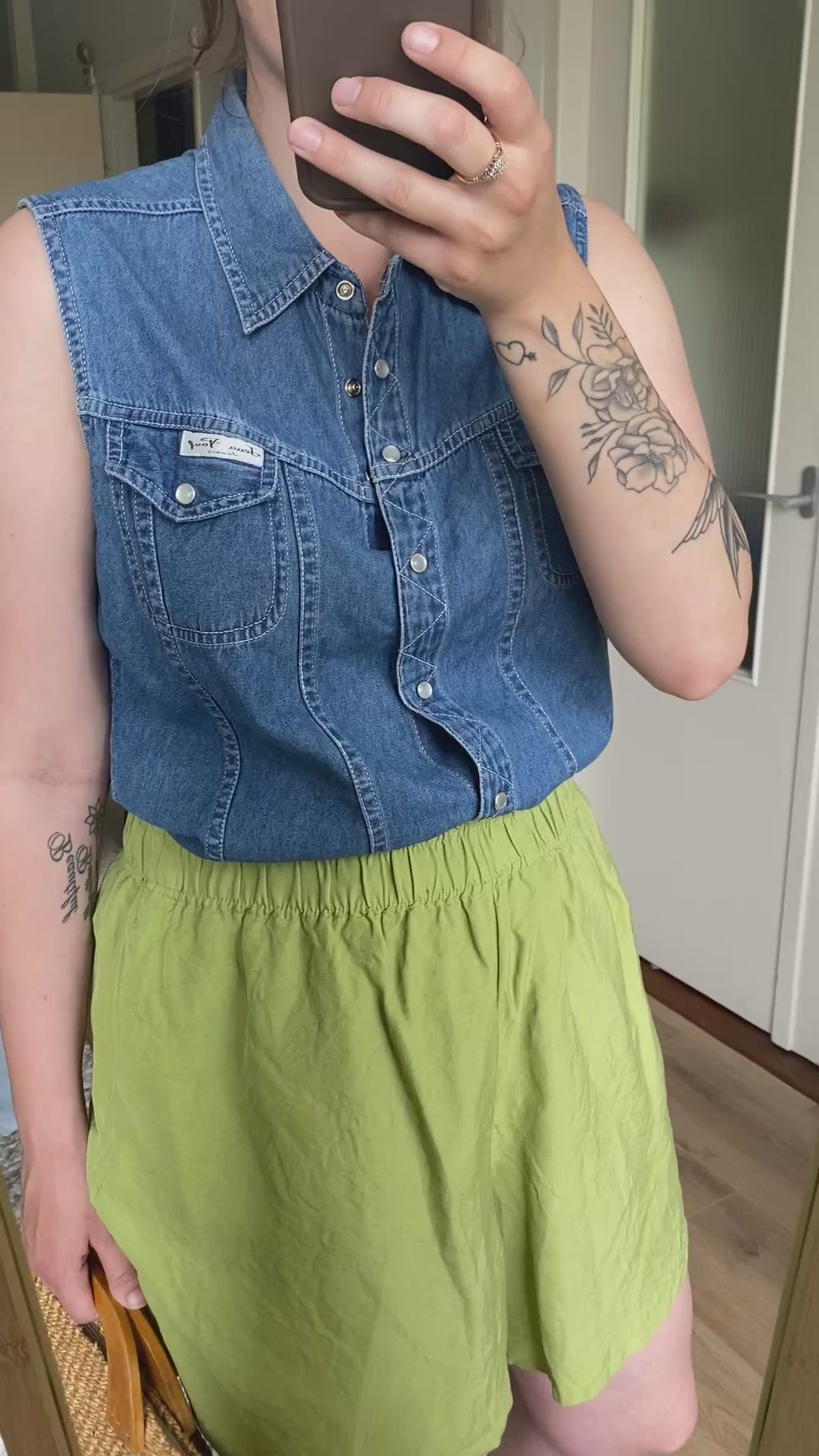 Zomer spijkerblouse - maat L