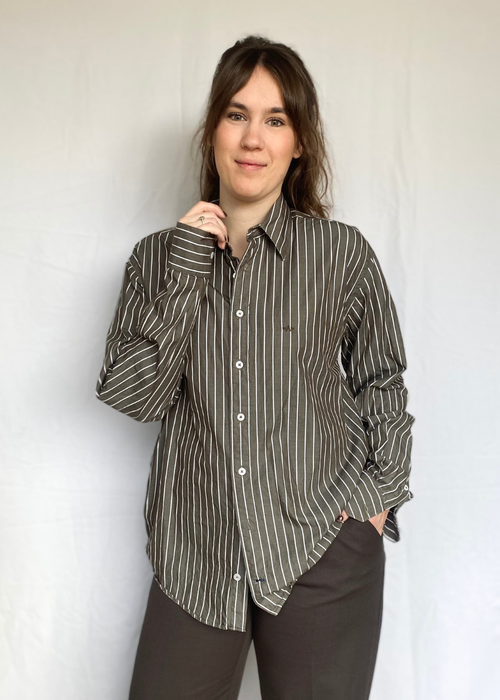 Bruine blouse - l/xl