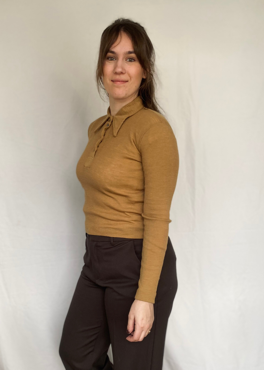 Beige polo - xs/s