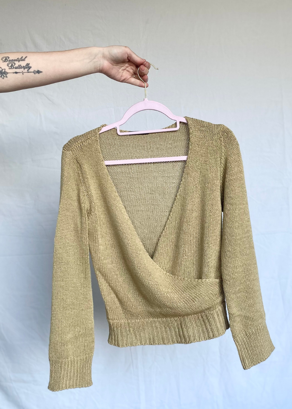 Katoenen overslag top - s/m