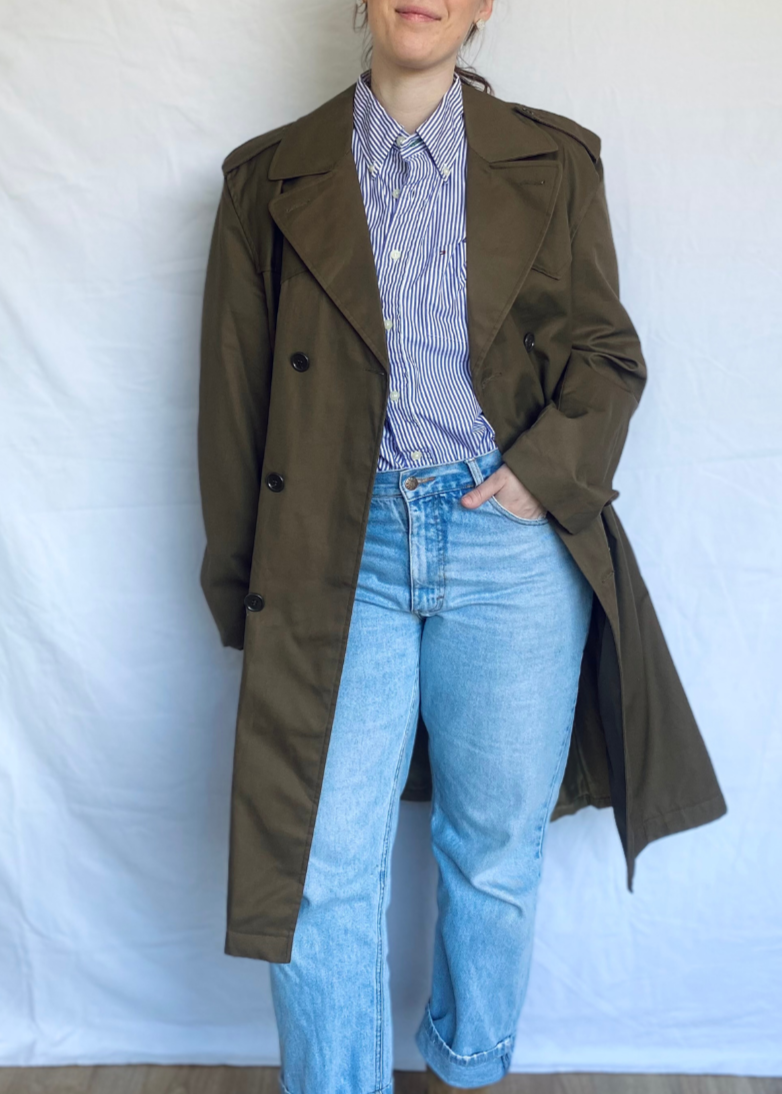 Bruine trenchcoats - l/xl