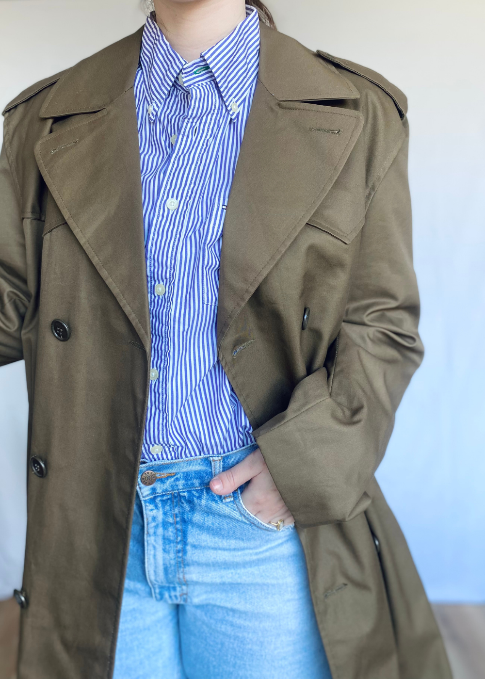 Bruine trenchcoats - l/xl