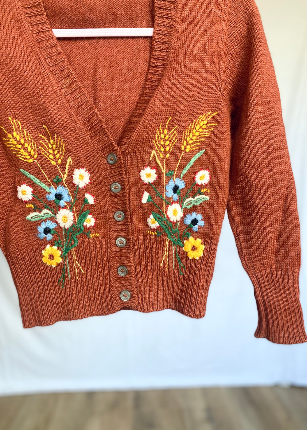 Vestje met bloemen - xs/s