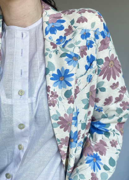 Bloemen blazer - m/l