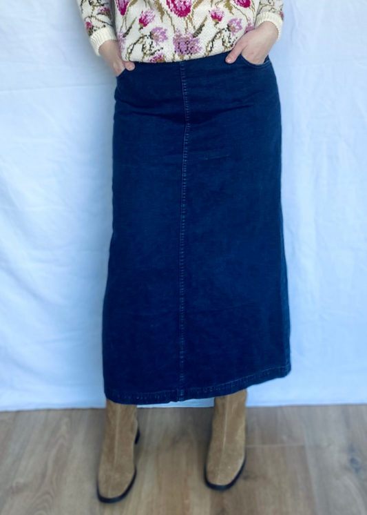 Lange denim rok - l/xl