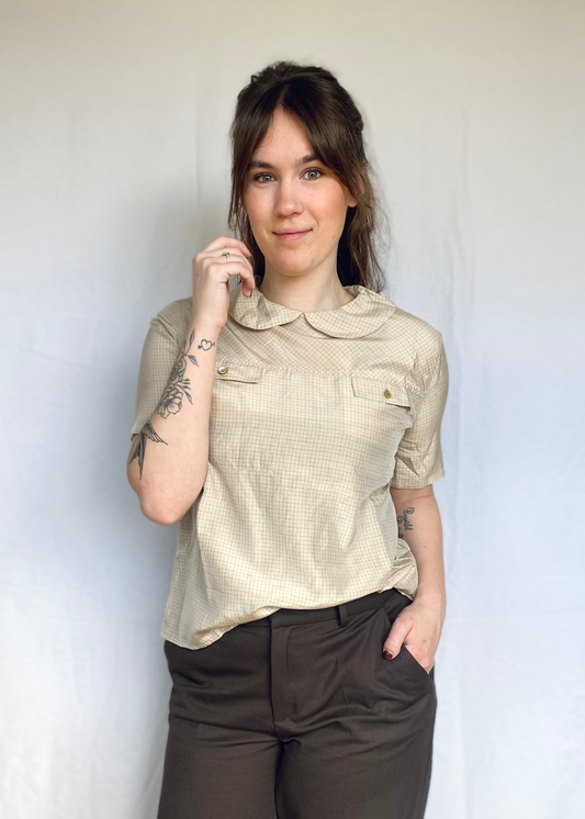 100% zijde top - s/m