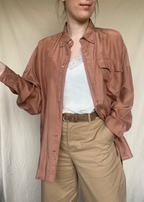 100% zijde blouse - maat L/XL