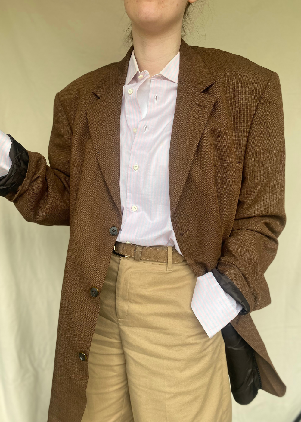 Bruine blazer - maat L/XL