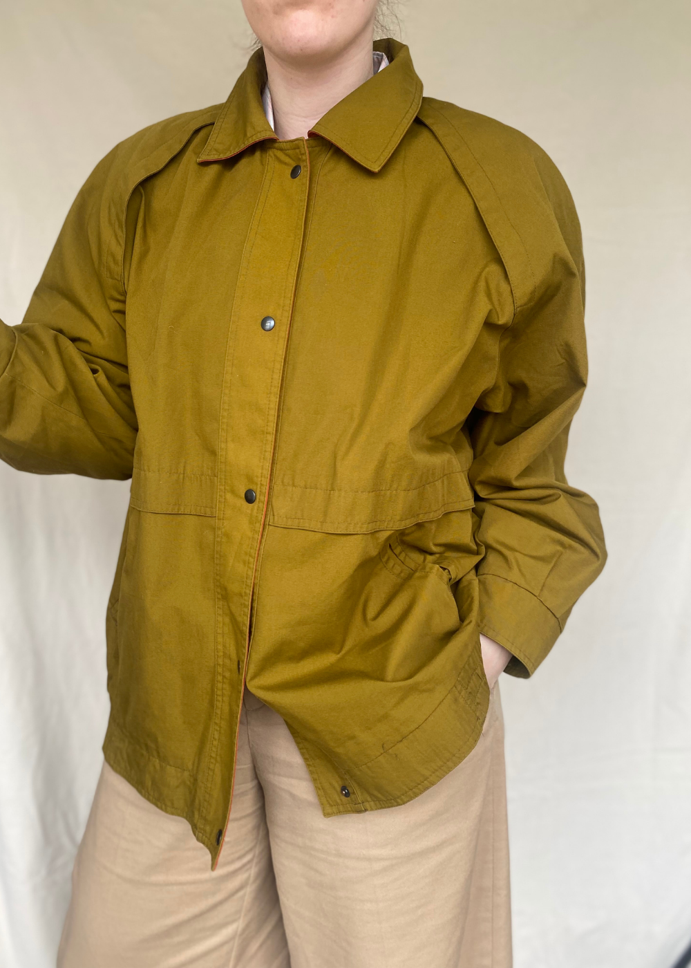 Mosgroene tussenjas - maat L/XL