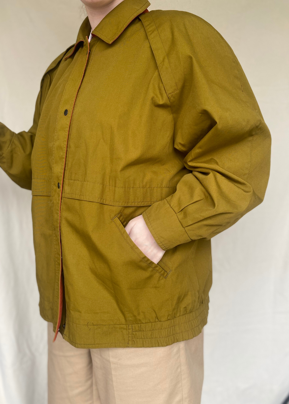 Mosgroene tussenjas - maat L/XL