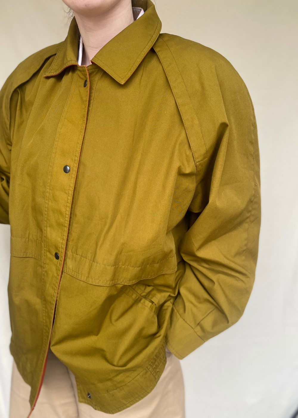 Mosgroene tussenjas - maat L/XL