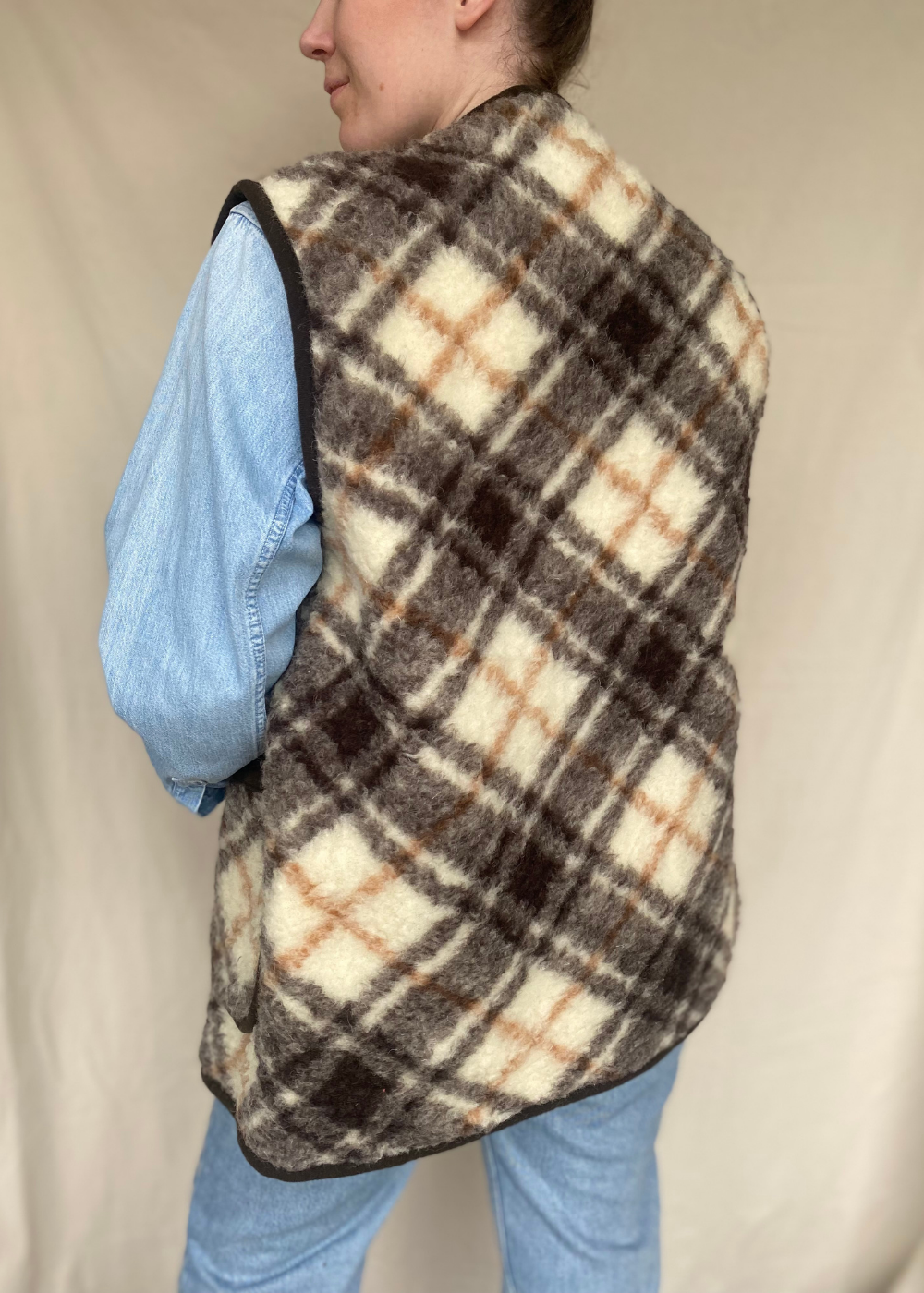 Wollen gilet - maat M tot XL