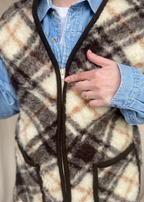 Wollen gilet - maat M tot XL