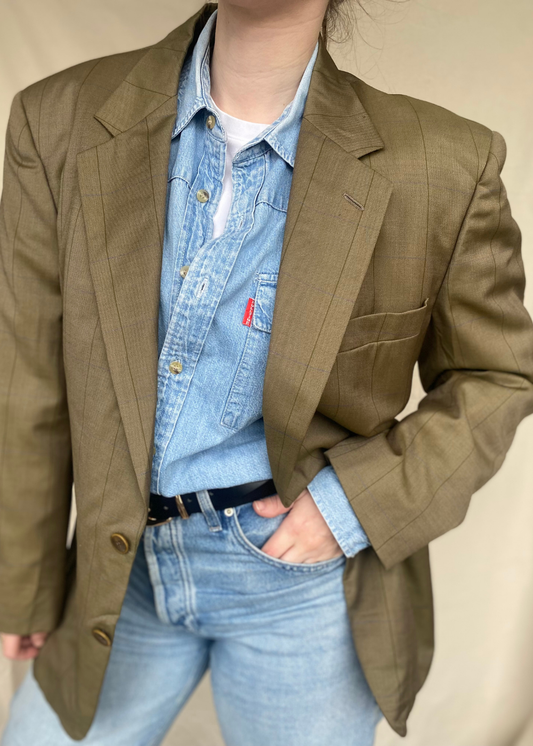 Groene blazer - maat L/XL