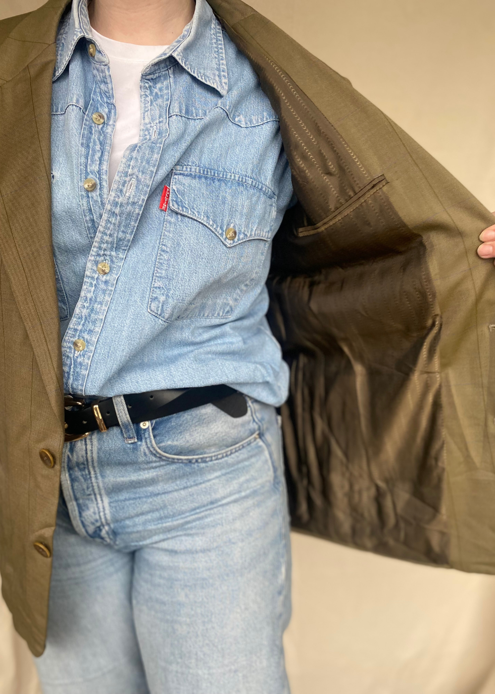Groene blazer - maat L/XL